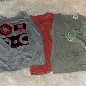 Kids Graphic Long Sleeve Shirts - Set of 3